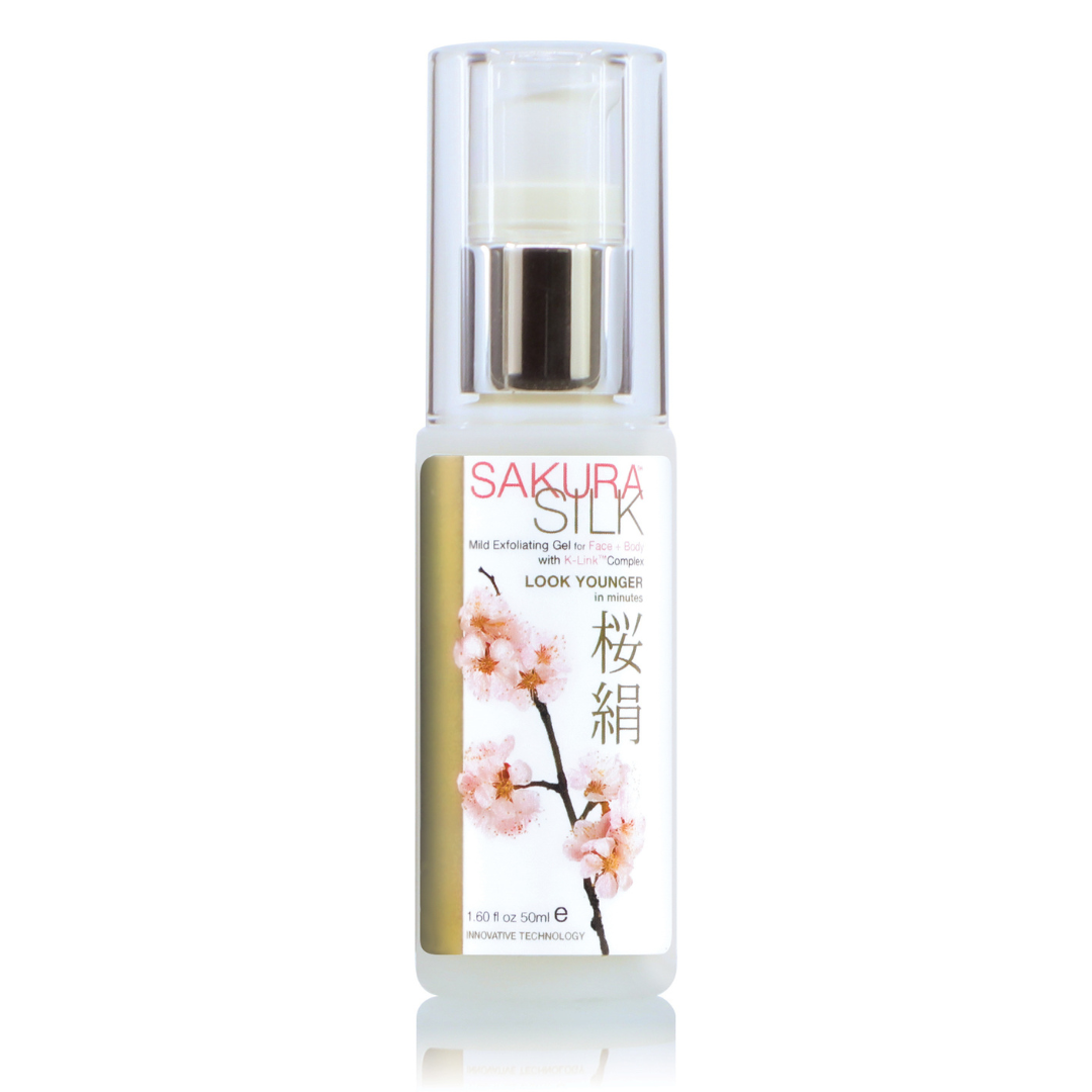 Sakura Silk Mild Exfoliating Gel Travel Size for Face & Body 50ml